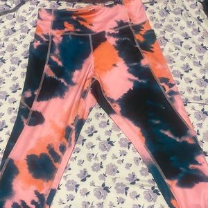 Womens stretch tie dye leggings